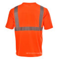 Customized logo high visibility reflective short sleeves safety t shirt